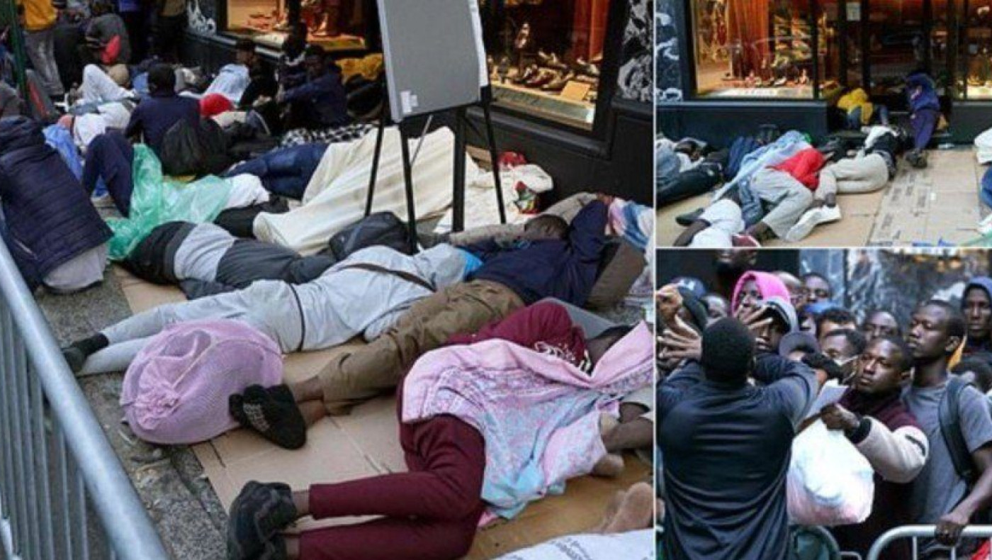 Νέα Υόρκη: Εκατοντάδες μετανάστες κοιμούνται στα πεζοδρόμια (vid)