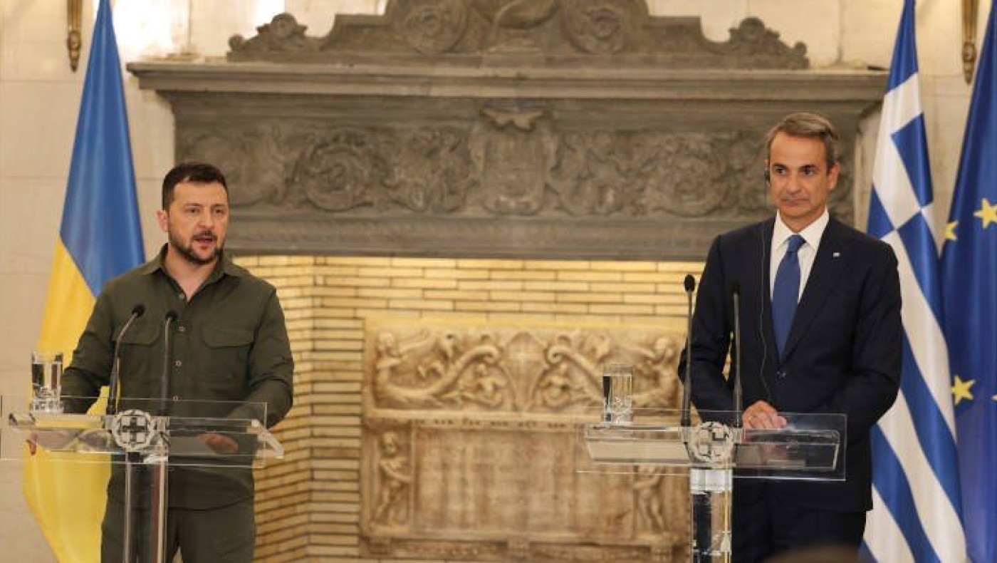 Συνάντηση Μητσοτάκη-Ζελένσκι: «Δεν θα δεχθούμε ποτέ αλλαγή συνόρων στην Ουκρανία»