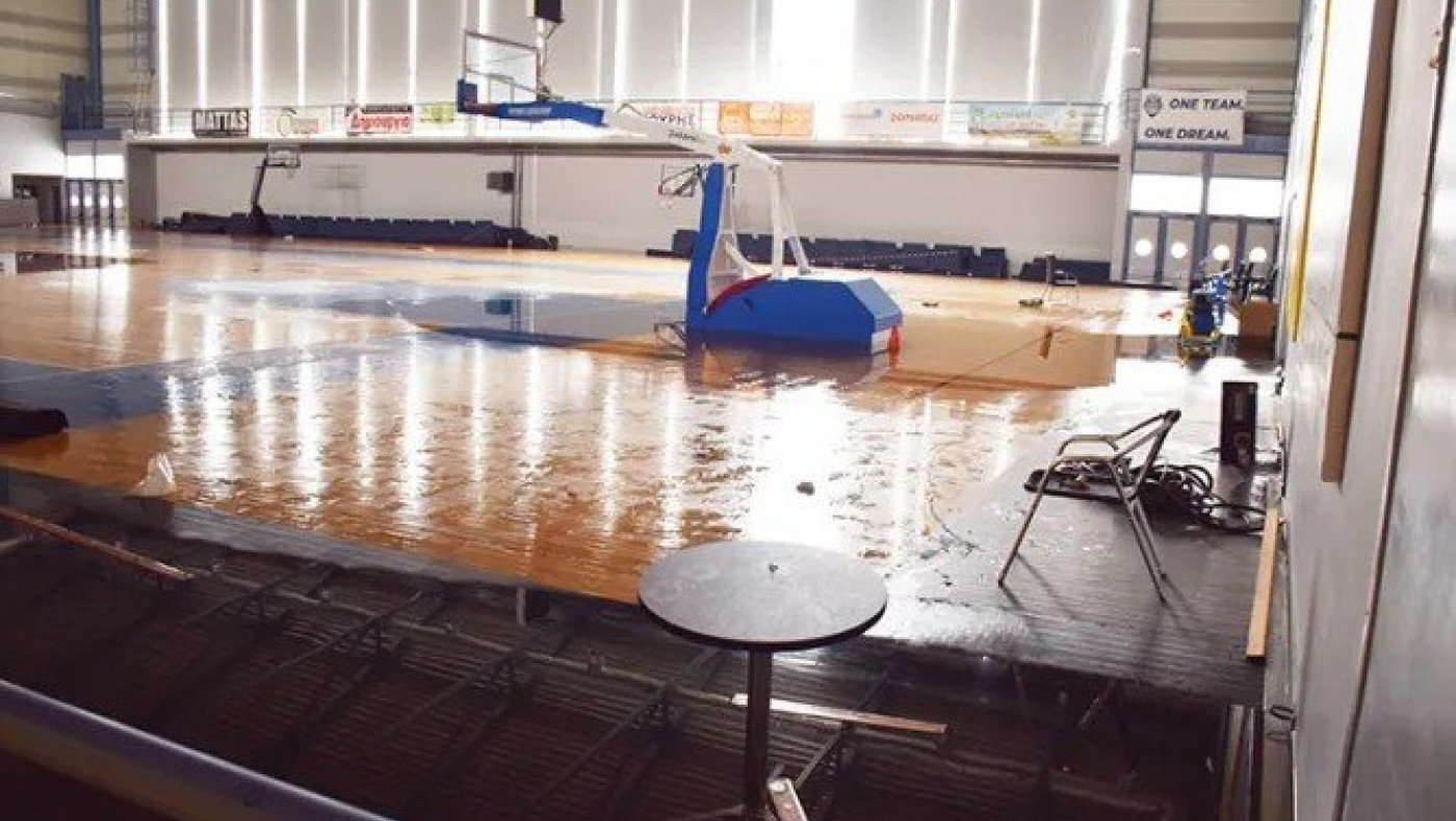 Καρδίτσα: Τεράστια καταστροφή στο νέο κλειστό «Γ.Μπουρούσης»