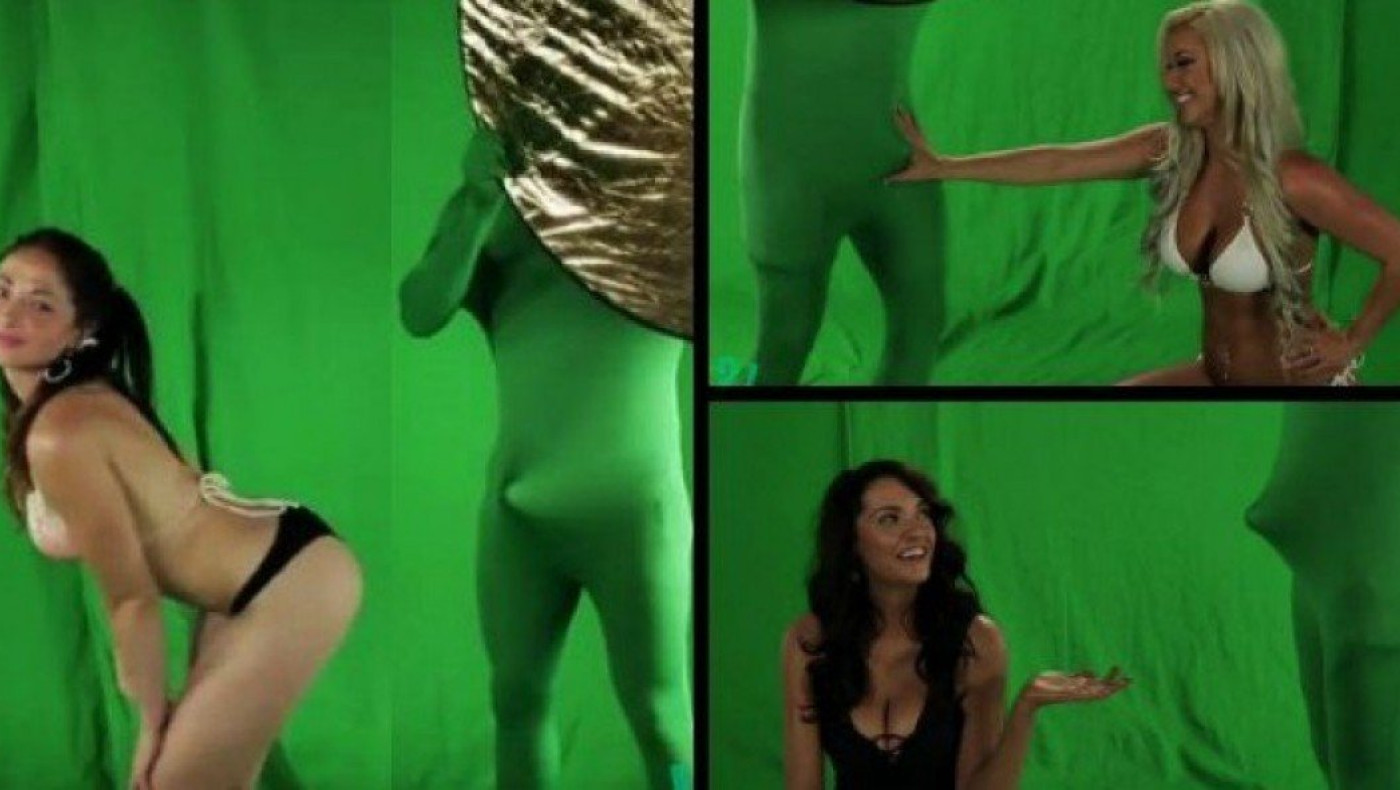 Είδε τα «καυτά» μοντέλα και δεν μπόρεσε να... κρυφτεί! (vid)
