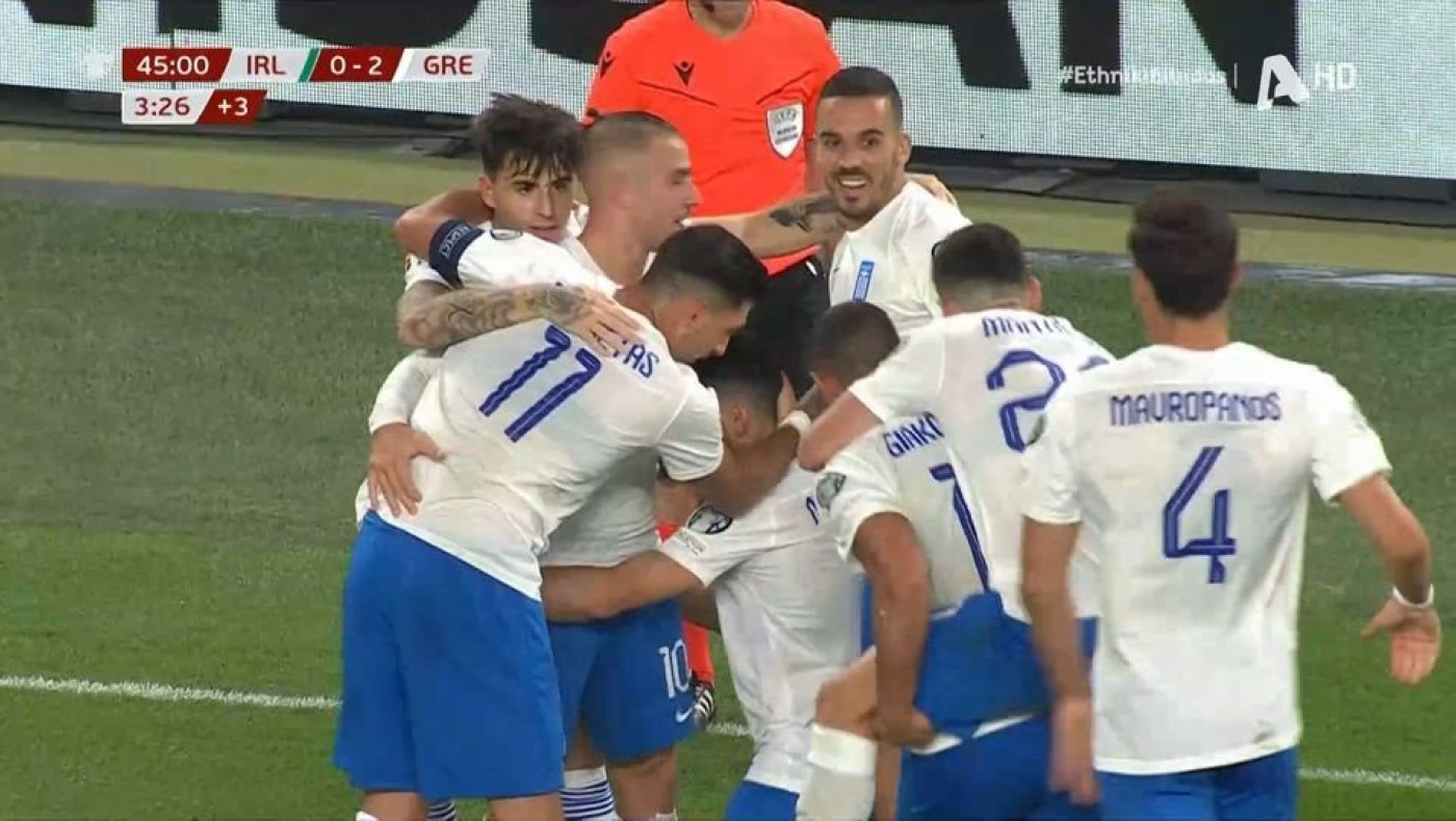 Το 0-2 της Ελλάδας κόντρα στην Ιρλανδία