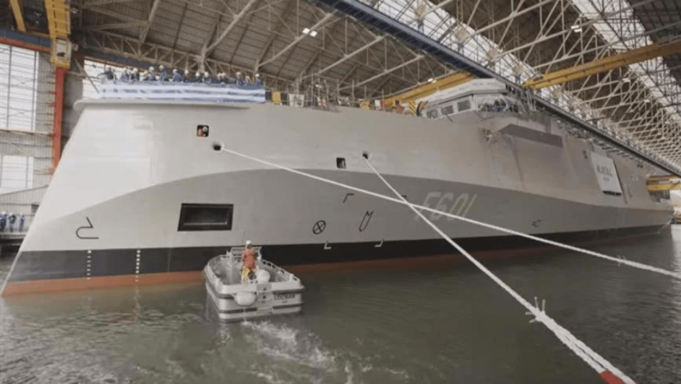 Προετοιμάζεται για καθέλκυση η ελληνική φρεγάτα Belharra- Εντυπωσιακό βίντεο από το νέο «όπλο» της ναυτιλίας