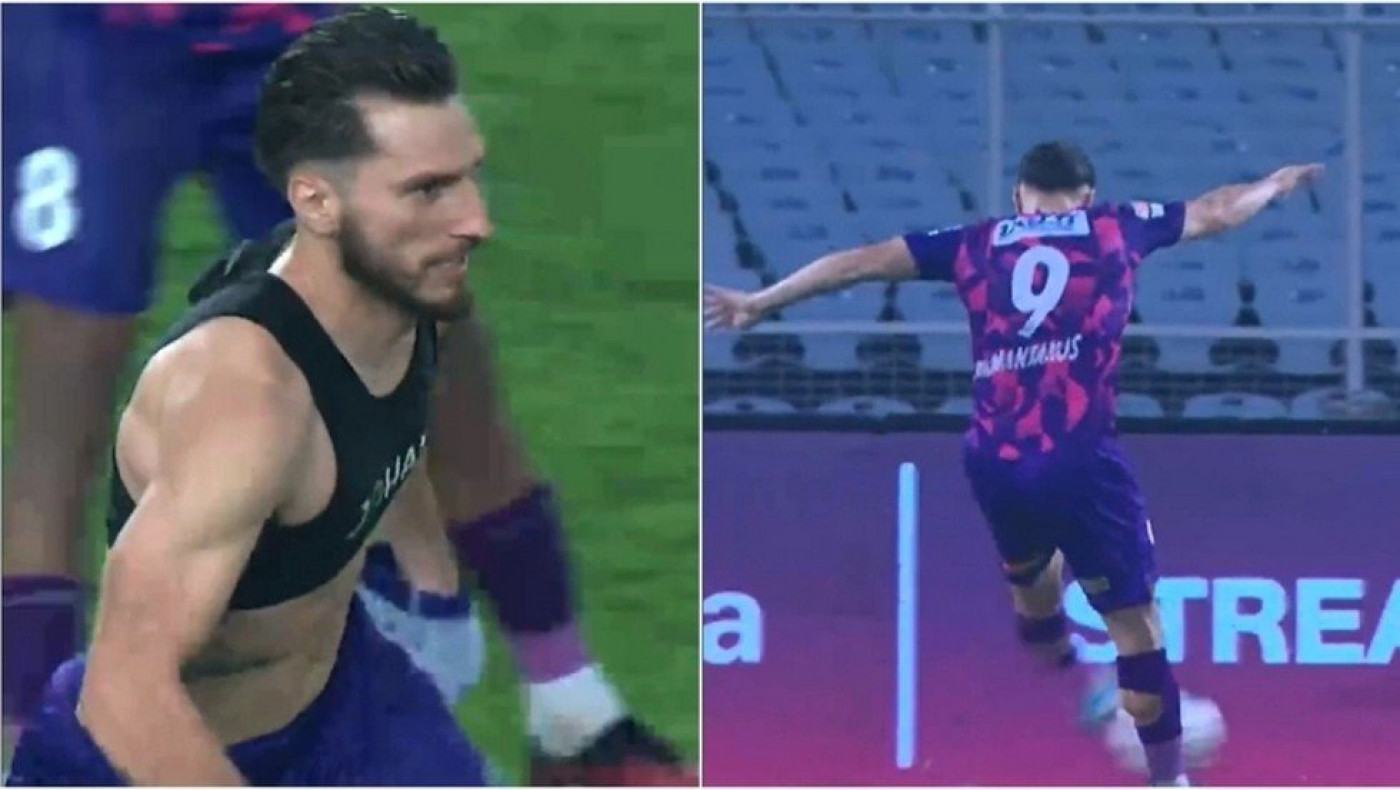 Ο Διαμαντάκος σκόραρε και αποβλήθηκε επειδή έβγαλε τη φανέλα στον πανηγυρισμό του (vid)