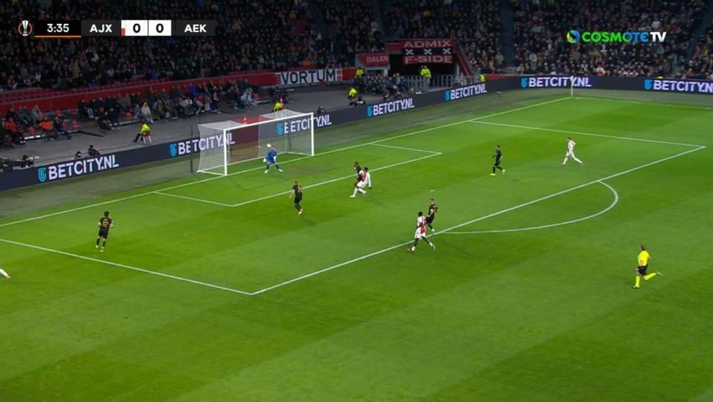 Ο Άκπομ έκανε με κεφαλιά το 1-0 κόντρα στην ΑΕΚ, απάντησε άμεσα ο Γκαρσία