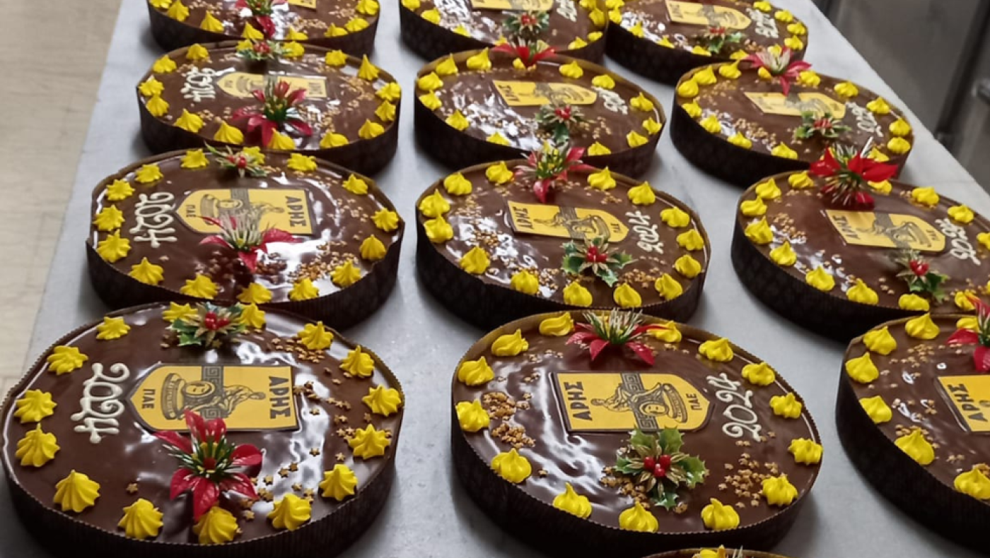 Οι «κιτρινόμαυρες» βασιλόπιτες για τους ποδοσφαιριστές του Άρη