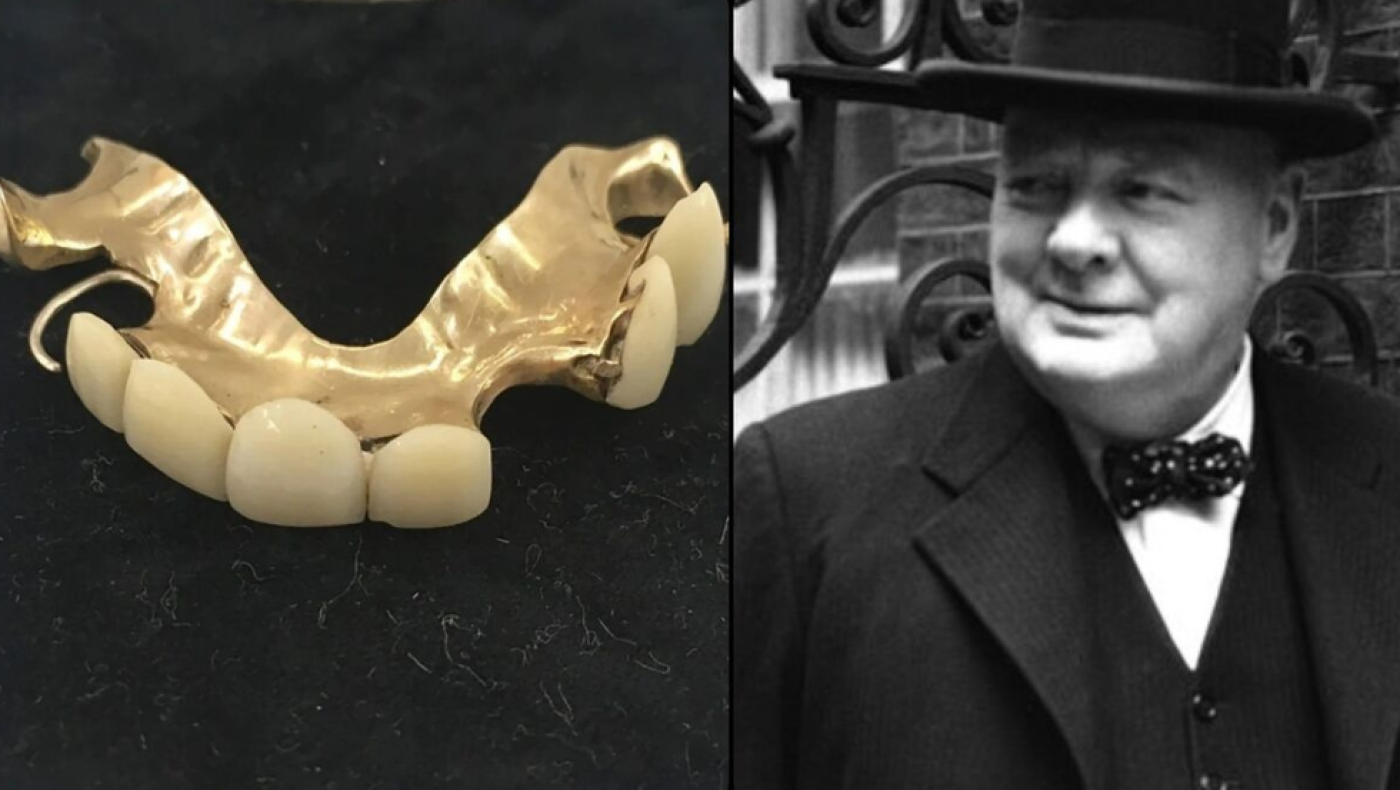 Στο σφυρί τα... ψεύτικα δόντια του Ουίνστον Τσόρτσιλ