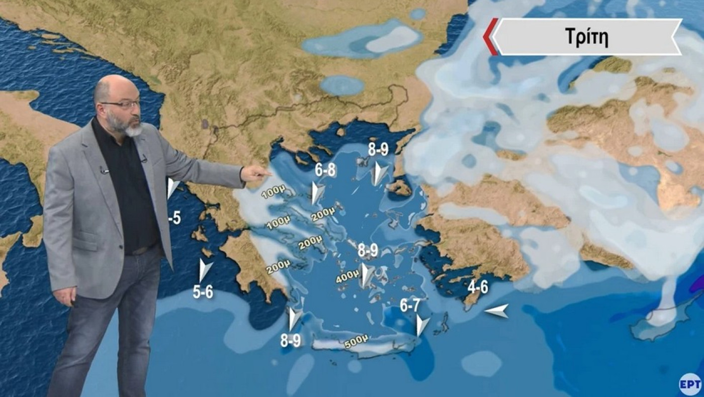 Αρναούτογλου: Προσοχή, πυκνές μπόρες χιονιού σε Αττική, Βοιωτία, Μαγνησία και Εύβοια