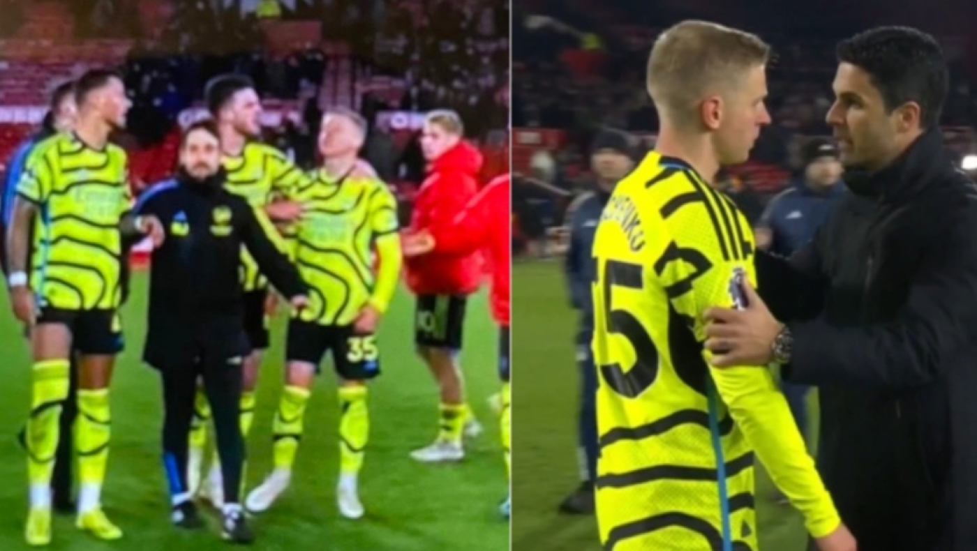 Άρσεναλ: Ένταση μεταξύ Ζιντσένκο και Γουάιτ στο φινάλε του ματς με τη Νότιγχαμ (vid)