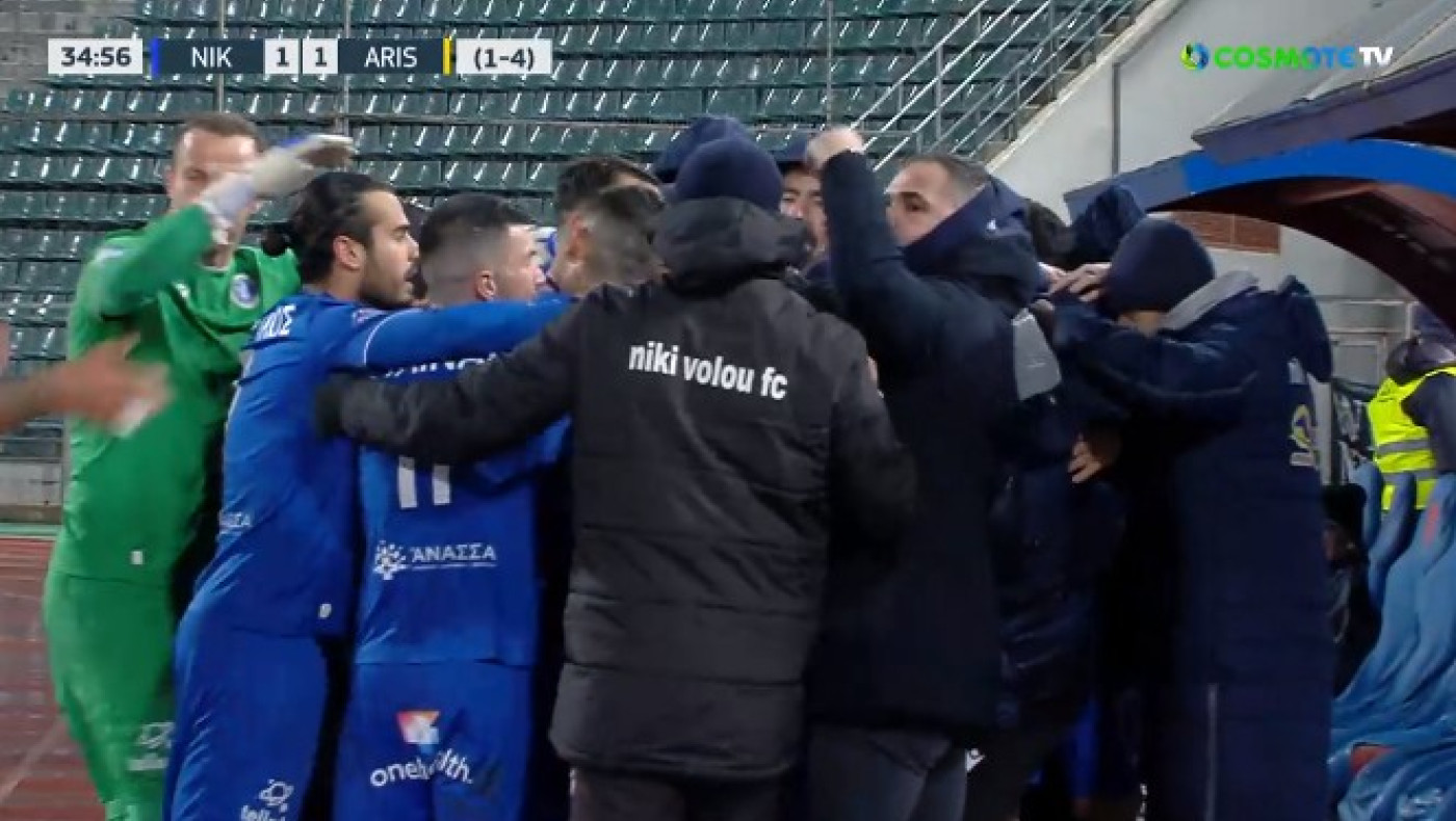 Νίκη Βόλου-Άρης: Ισοφάριση με Κάσσο και αφιέρωση στον Κυριακίδη (vid)