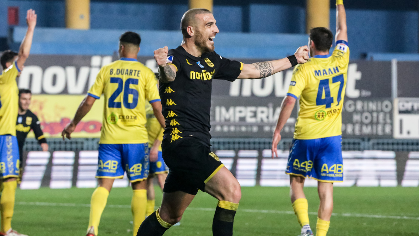 Συστημένη σέντρα του Μανού, κεφαλιά του Βέλεθ και 0-1 ο Άρης (vid)