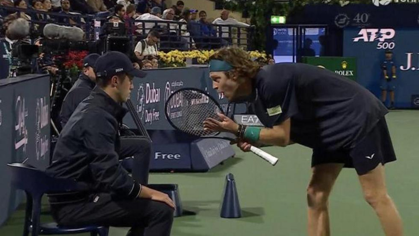 Τένις: Ο Ρούμπλεφ αποβλήθηκε γιατί φώναξε στον επόπτη (vid)