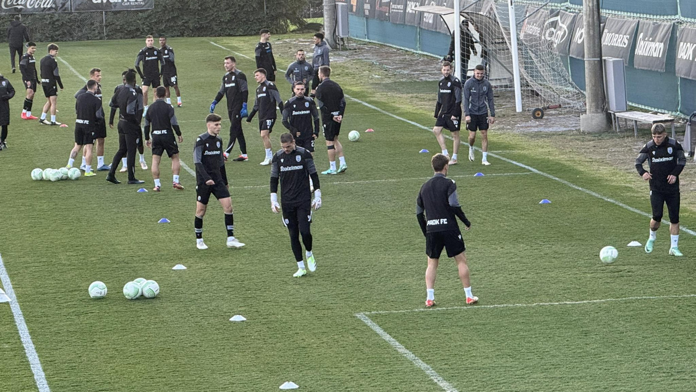 Η τελευταία προπόνηση του ΠΑΟΚ πριν τη Ντινάμο!