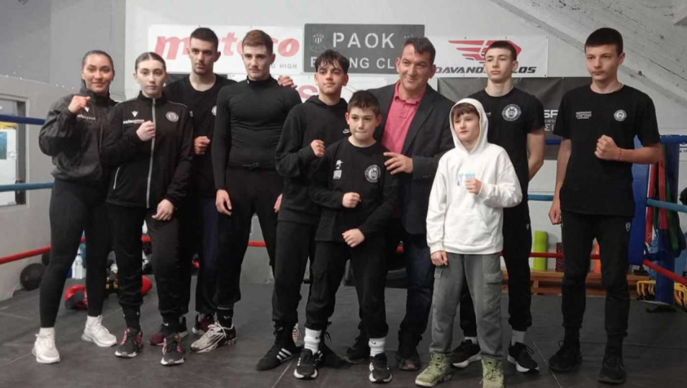 Ο Πύρος Δήμας επισκέφθηκε τα Βαρέα αθλήματα του ΠΑΟΚ