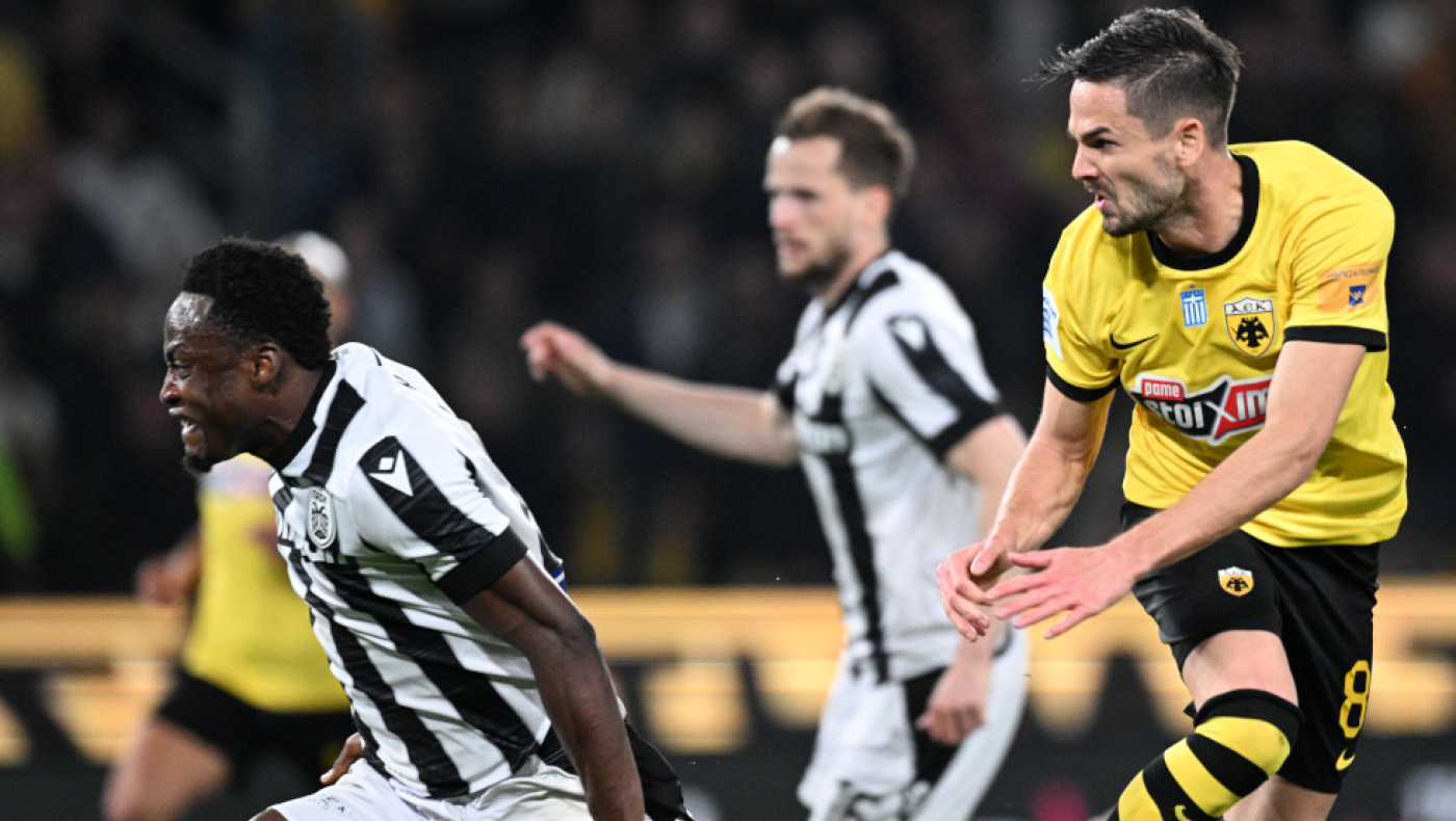 Έτσι άνοιξε το σκορ η ΑΕΚ με Γκατσίνοβιτς, διαμαρτύρεται για χέρι ο ΠΑΟΚ στην αρχή της φάσης