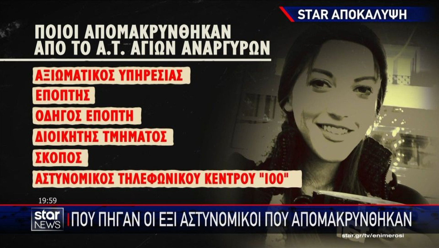 Γυναικοκτονία - Αγ. Ανάργυροι: Πού πήγαν οι έξι αστυνομικοί που απομακρύνθηκαν