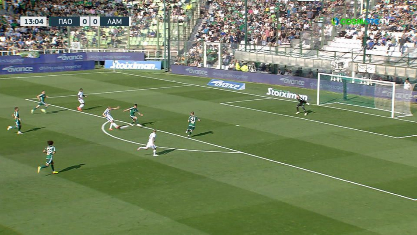 Έτσι άνοιξε το σκορ η Λαμία στη Λεωφόρο