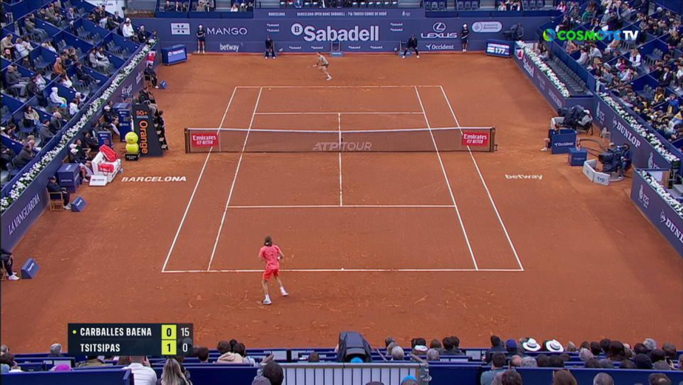 Στέφανος Τσιτσιπάς: Με...φόρα στα προημιτελικά του Barcelona Open