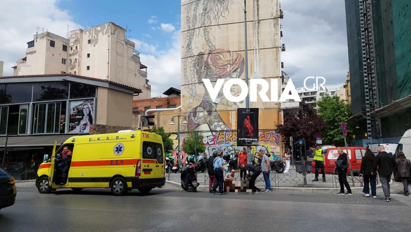 Θεσσαλονίκη: Στο νοσοκομείο μοτοσικλετιστής μετά από σύγκρουση με βανάκι