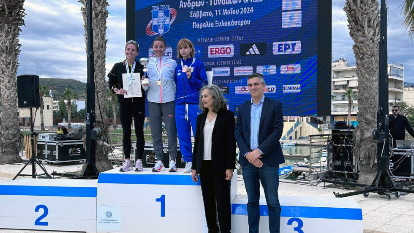 Πρωταθλητές Ελλάδας στα 10 χλμ. βάδην Παπαμιχαήλ και Τσινοπούλου