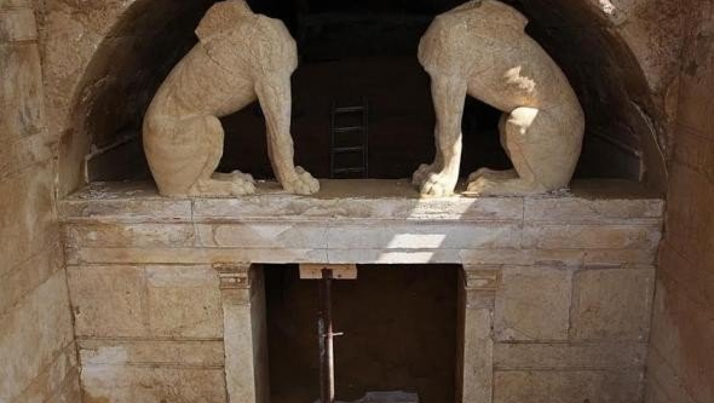 Ο τύμβος της Αμφίπολης από... ψηλά (video)