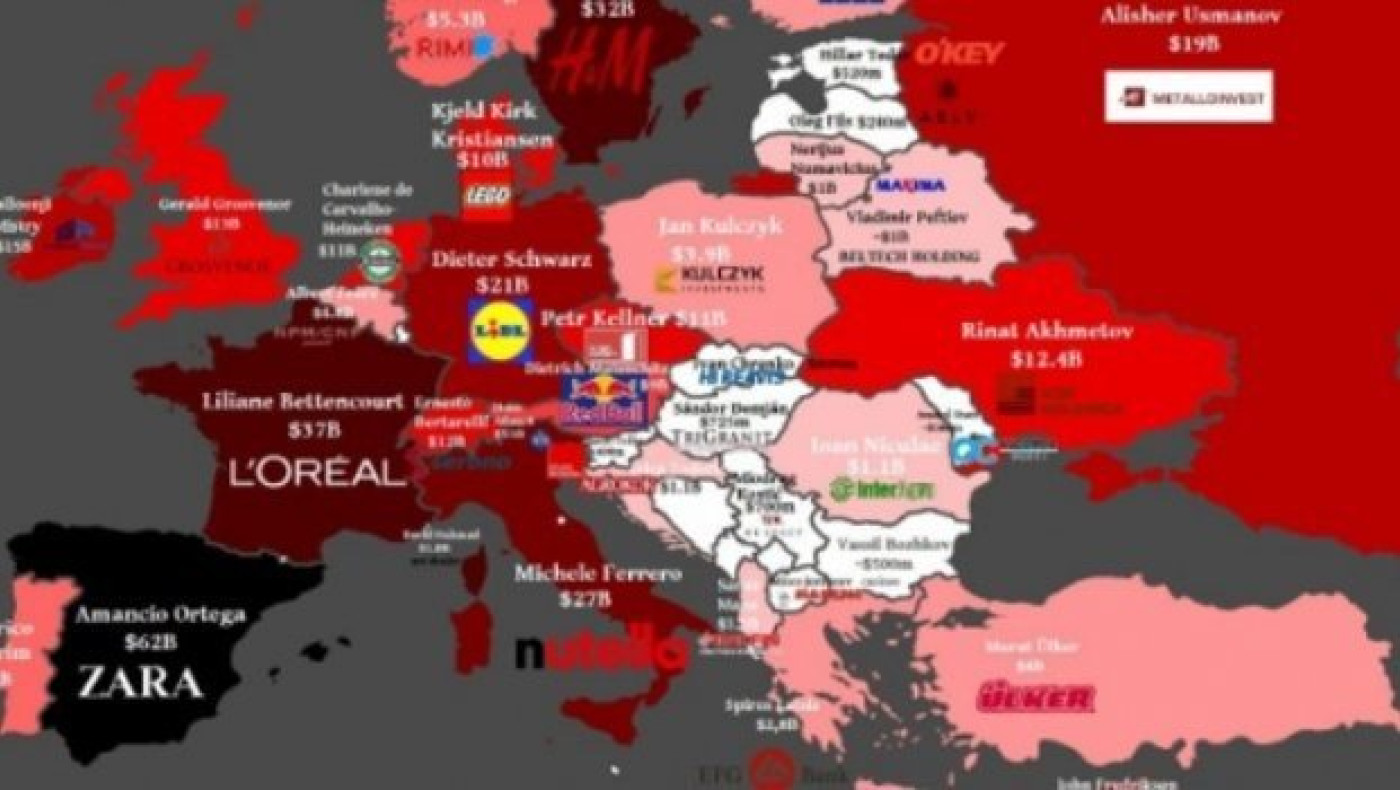Αυτοί είναι οι πλουσιότεροι της Ευρώπης 