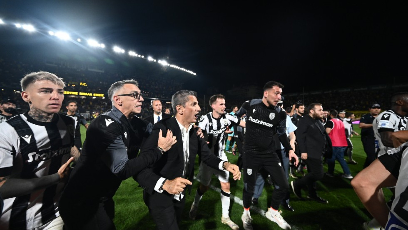 Η ένταση στο φινάλε του Άρης - ΠΑΟΚ στο «Βικελίδης»