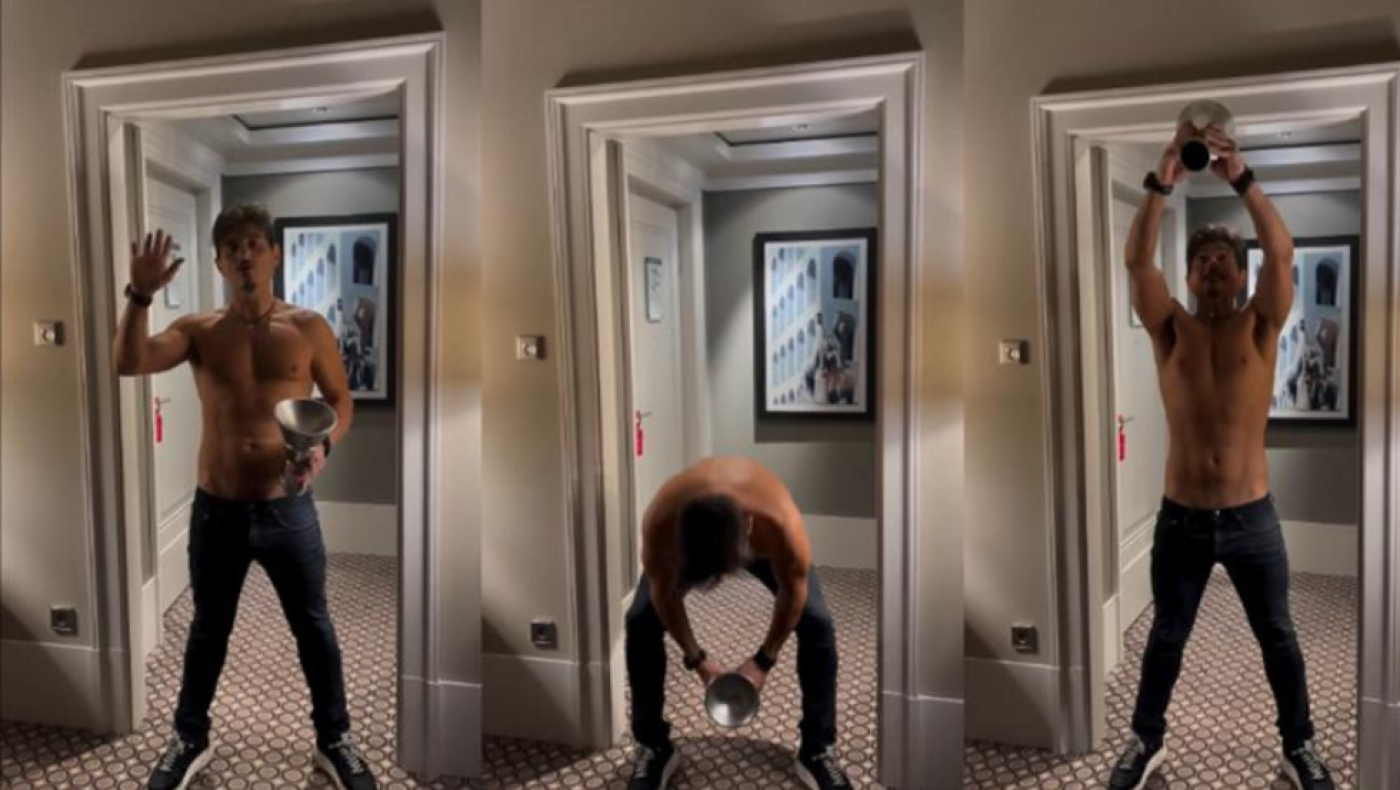 Ο Γιαννακόπουλος κάνει... βάρη με την κούπα της Euroleague!