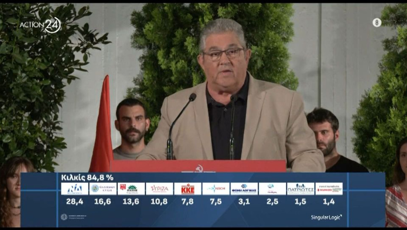 Κουτσούμπας: «Τρίτη δύναμη με διαφορά στην Αττική το ΚΚΕ»