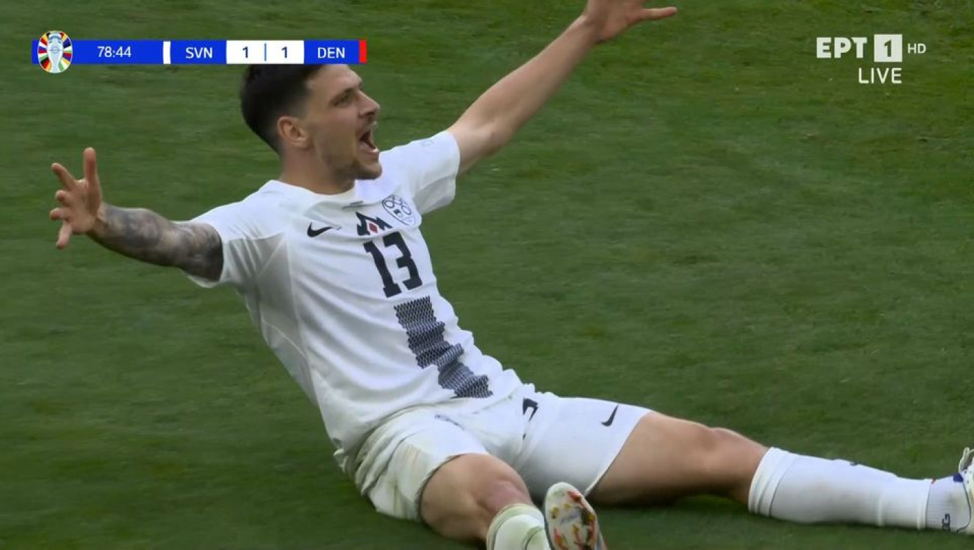 Euro 2024: Η ισοφάριση της Σλοβενίας (1-1) απέναντι στη Δανία