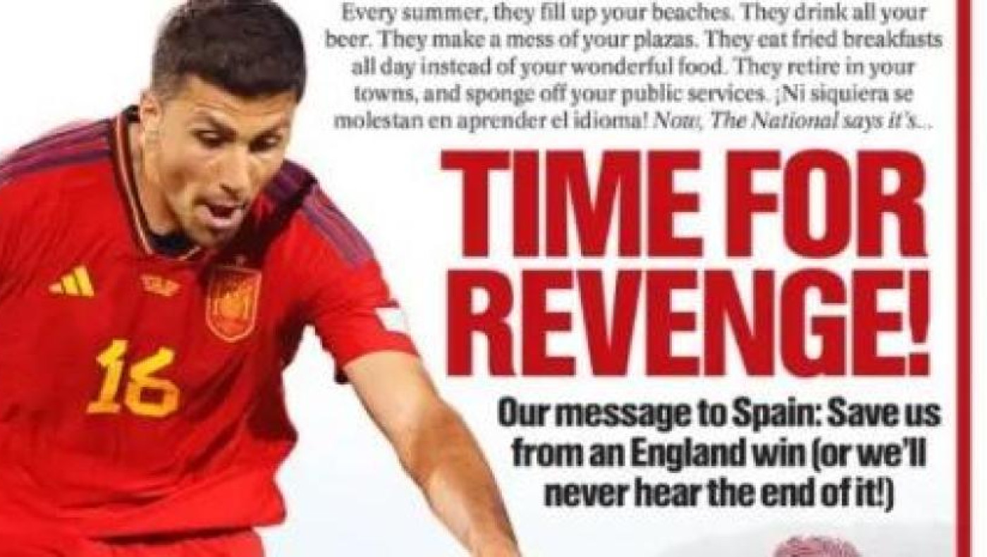 Απίστευτο πρωτοσέλιδο στη Σκωτία για το Ισπανία-Αγγλία: «Κερδίστε τους, πίνουν όλη την μπύρα σας!»