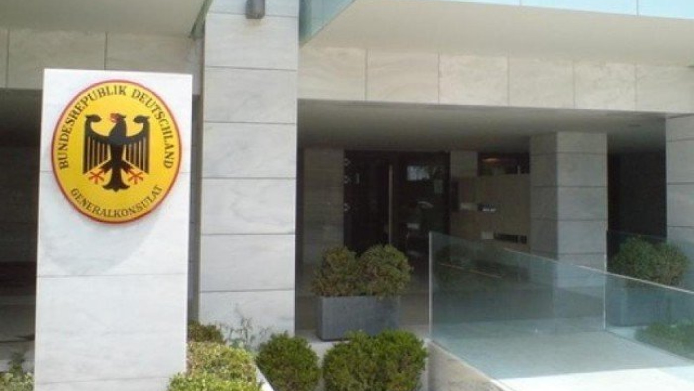 Θεσσαλονίκη: Επίθεση με μπογιές στο Γερμανικό προξενείο