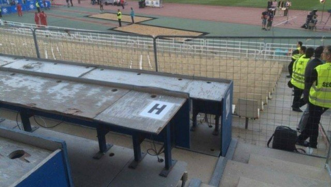 Κάγκελα στα δημοσιογραφικά του ΟΑΚΑ σε τελικό κεκλεισμένων των θυρών