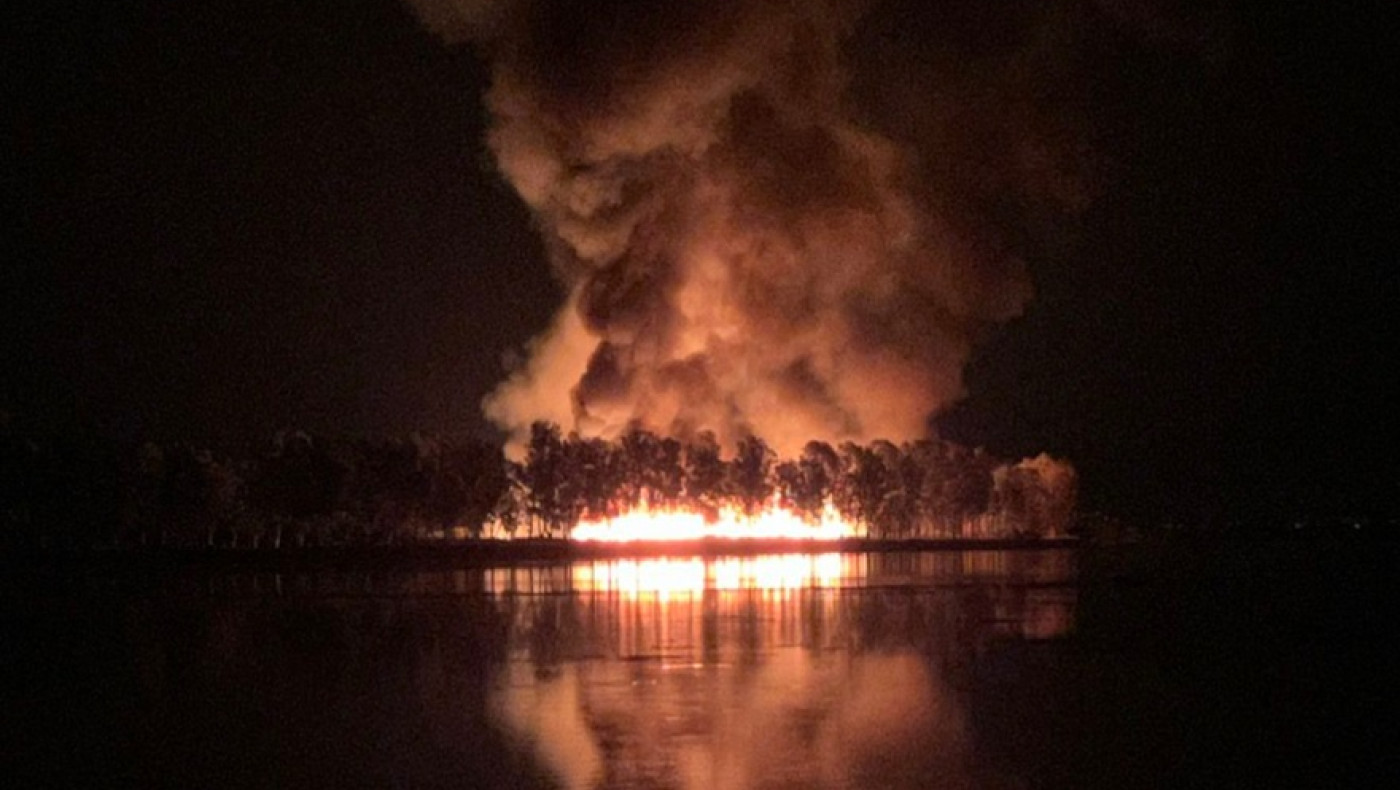 Μεγάλη φωτιά στο Μεσολόγγι