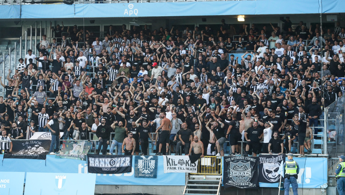 Παρέα πέντε Ελλήνων, διαφορετικών ομάδων, πήγε να υποστηρίξει τον ΠΑΟΚ