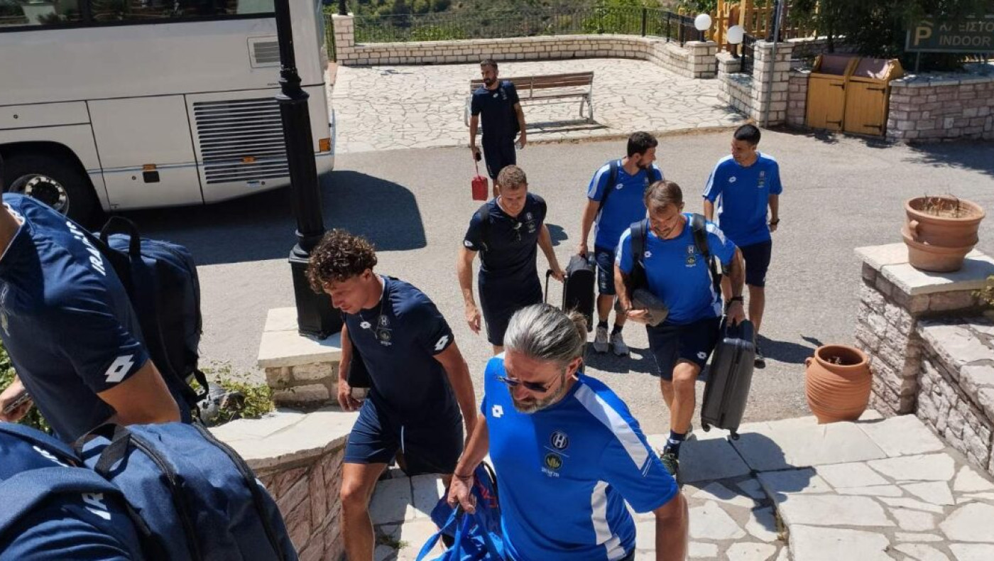 Στο Καρπενήσι ο Ηρακλής, το απόγευμα η πρώτη προπόνηση