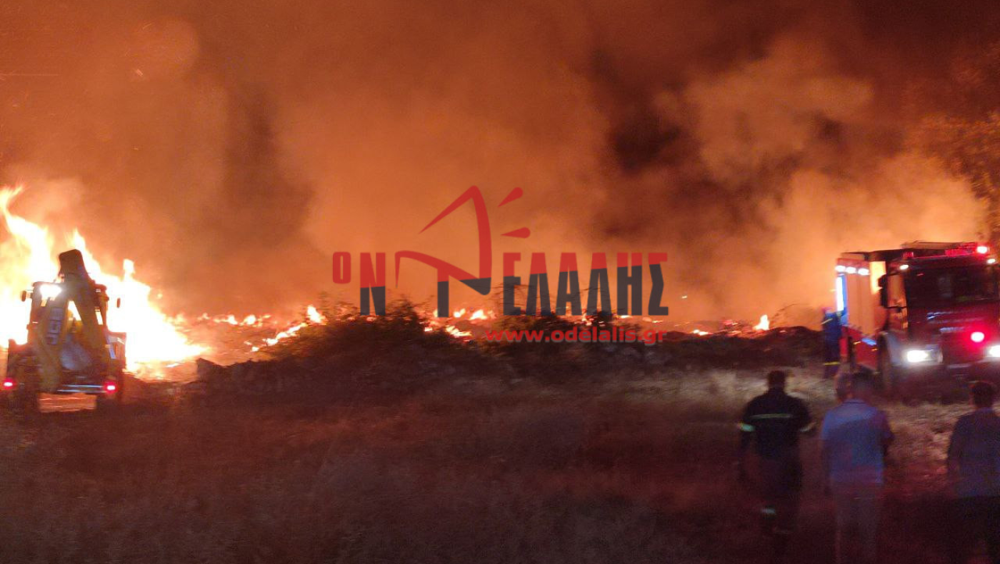 Κατερίνη: Ολονύχτια η μάχη με τις φλόγες στην Ανδρομάχη