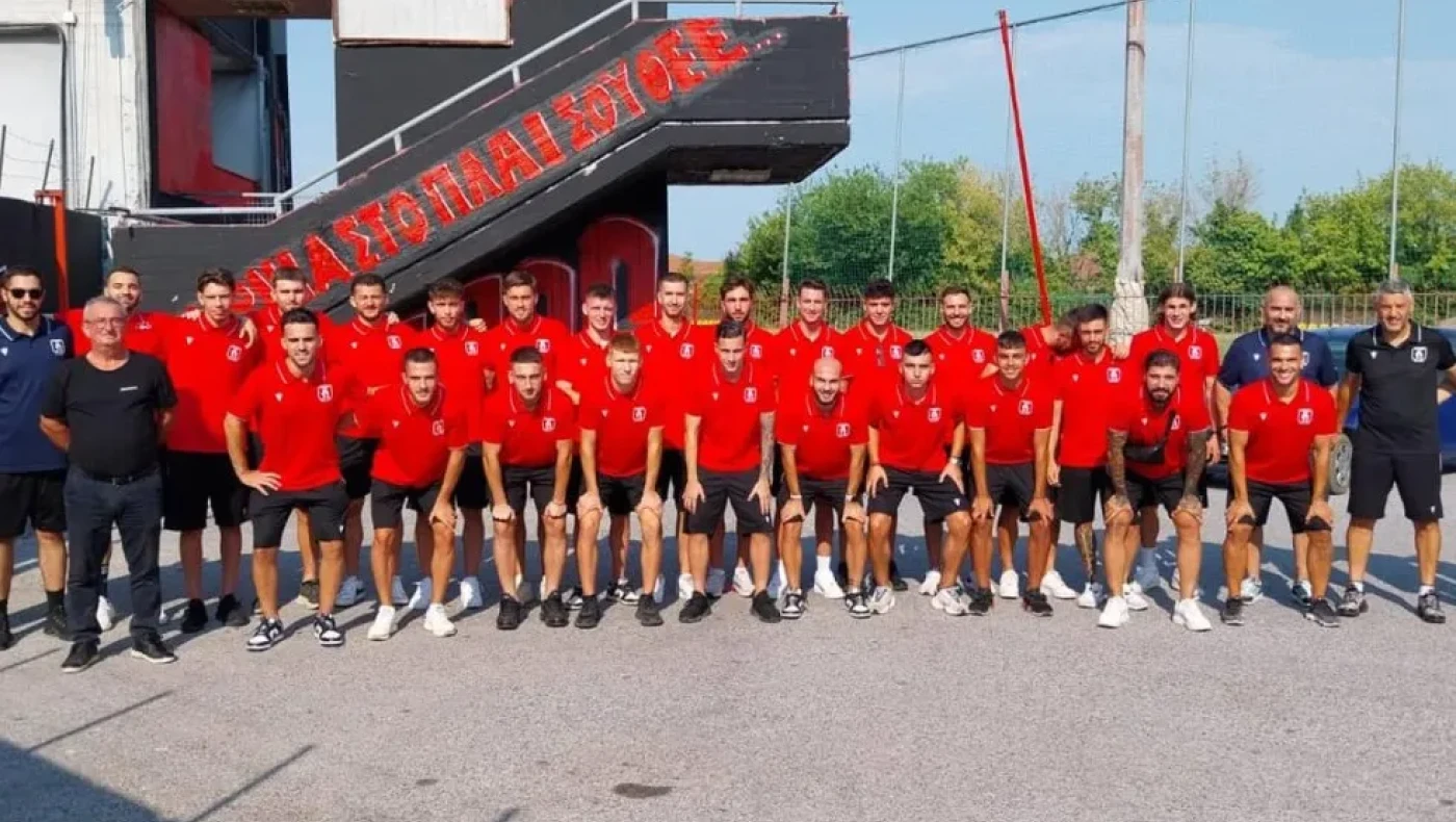 Η αποστολή του Απόλλωνα Καλαμαριάς στον Βώλακα (παλαιοί και νέοι παίκτες)