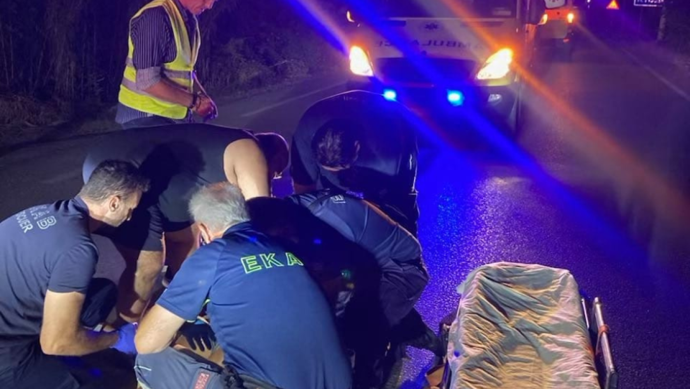 Χαλκιδική: Τροχαίο με εγκατάλειψη στη Φούρκα!