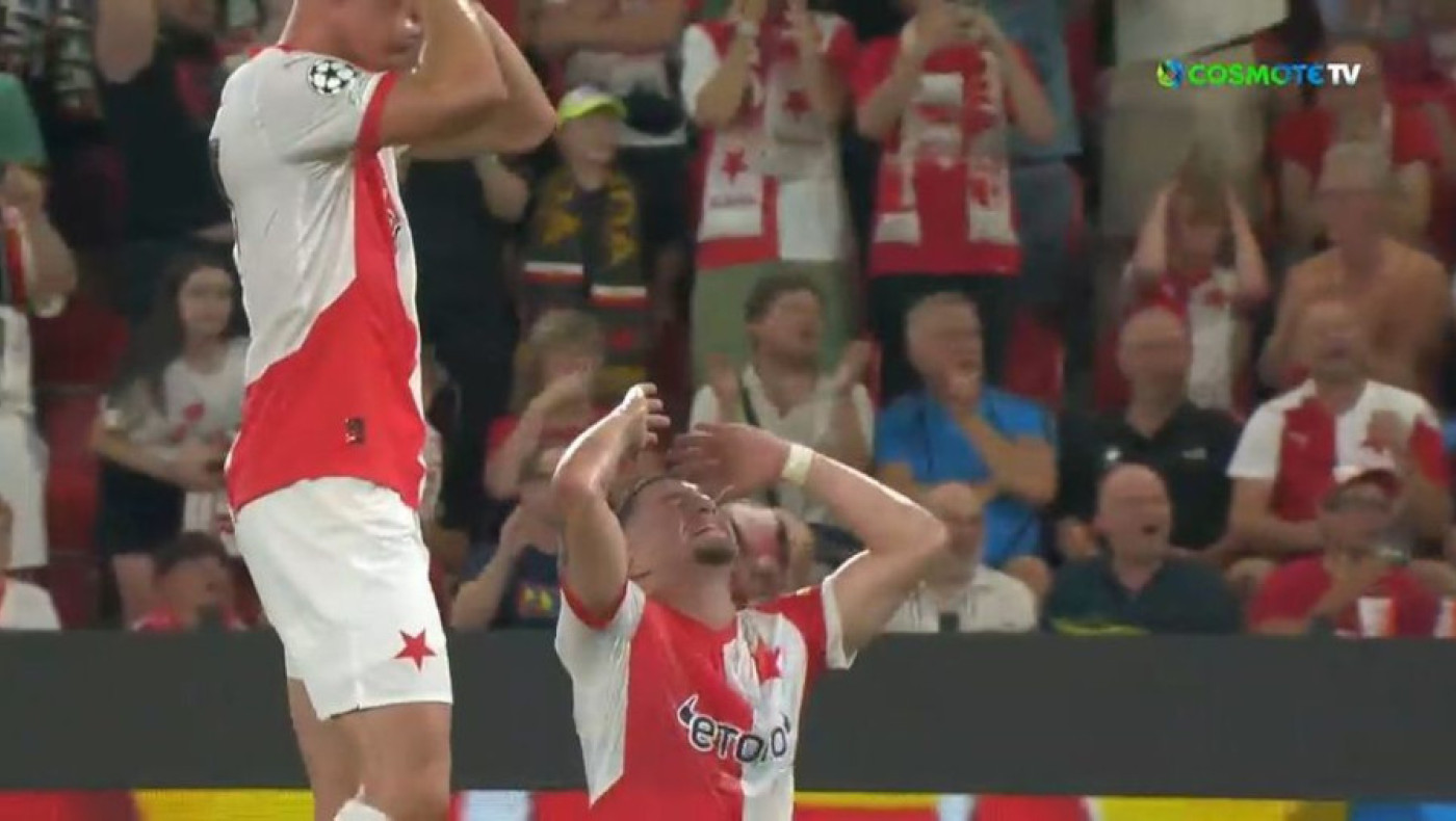 Σλάβια Πράγας: Ο Ζαφείρης έλαμψε, αλλά δεν έφτασε - Γκολάρα και δύο δοκάρια!