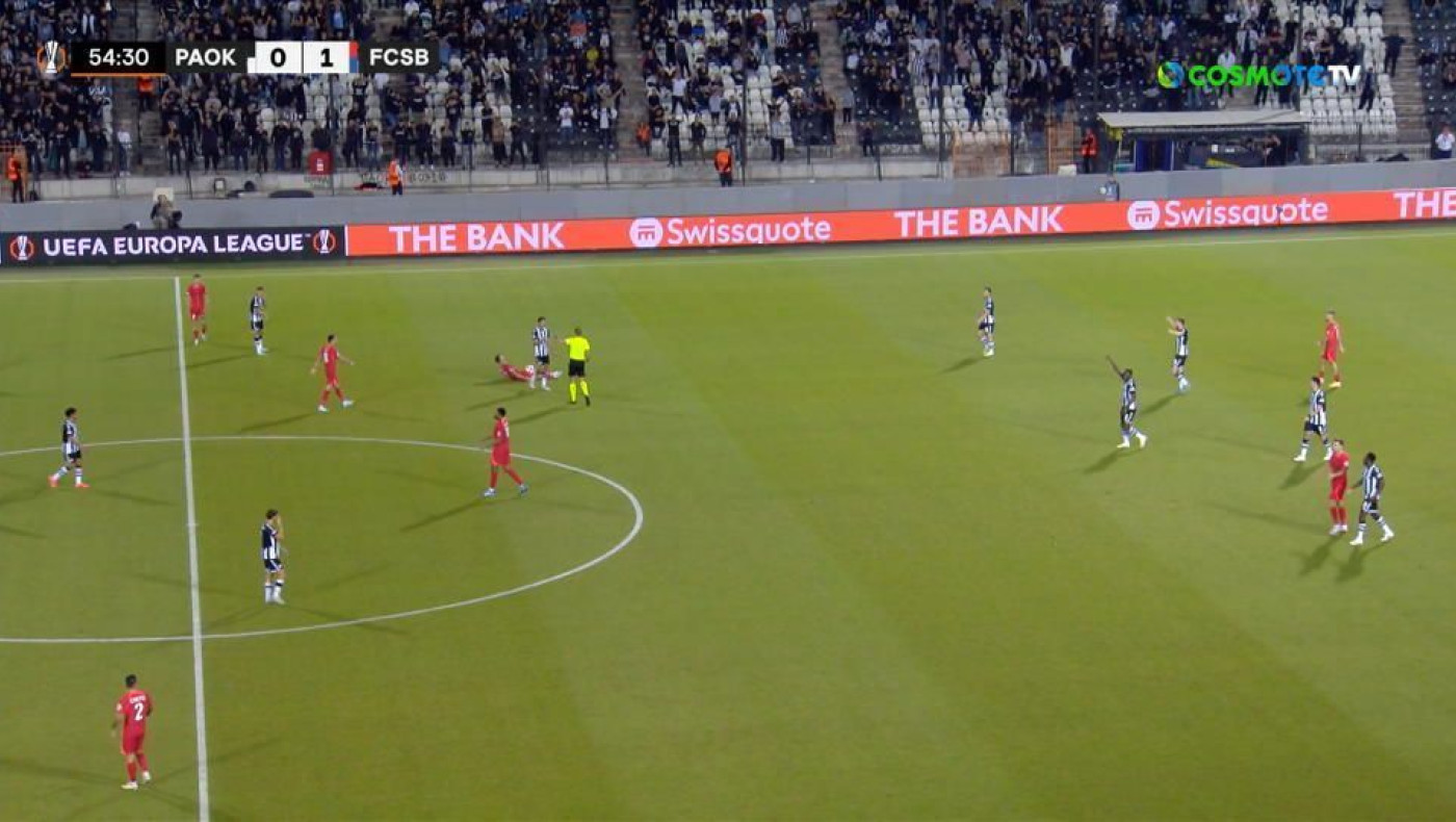 ΠΑΟΚ-Στεάουα Βουκουρεστίου: Η αποβολή του Ολάρου