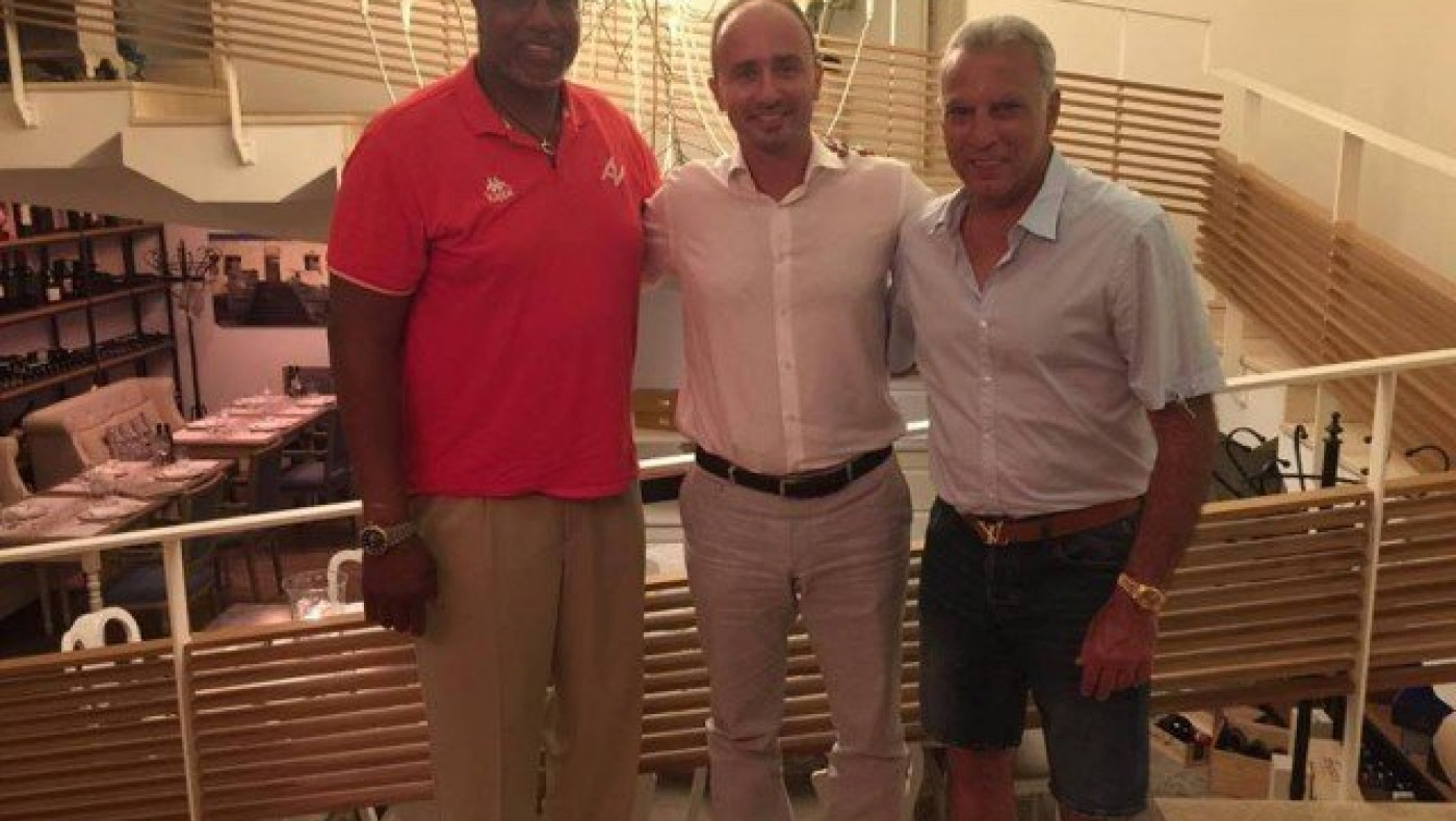 Συνάντηση Νόρις-Γκάλη παρουσία   του Δημήτρη Γαλάνη