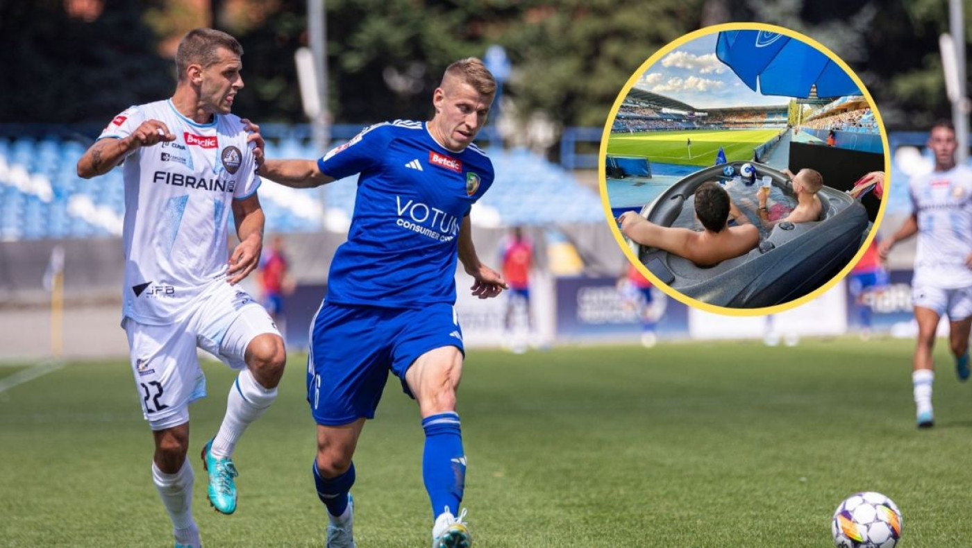 Φίλαθλοι παρακολουθούν αγώνα μέσω τζακούζι στην Πολωνία