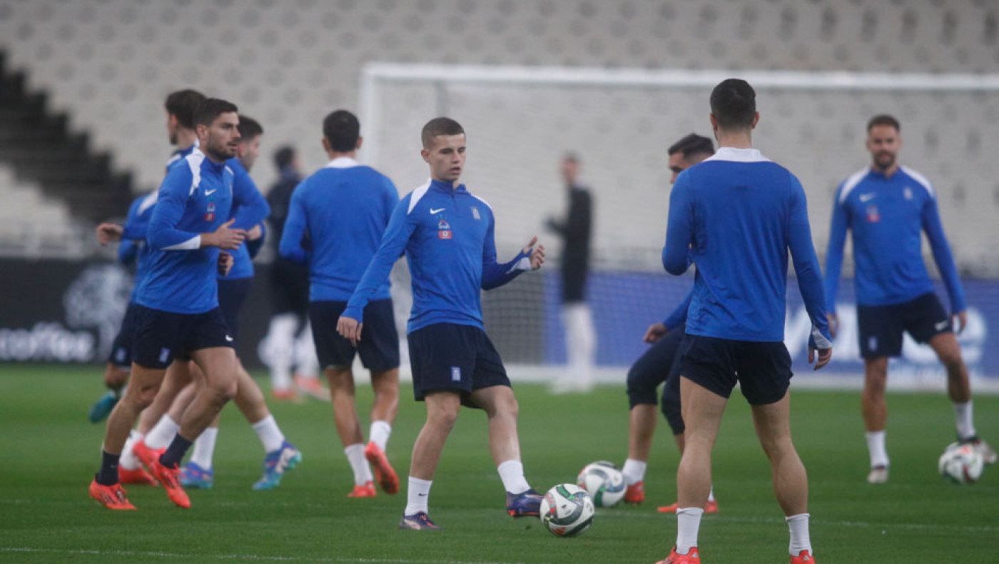 Εθνική ομάδα: Η τελευταία προπόνηση στο ΟΑΚΑ πριν από τον τελικό με την Αγγλία