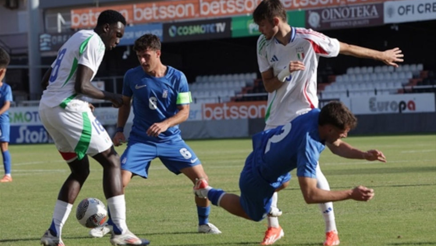 Πίκρα για την Εθνική Νέων: Ήττα από την Ιταλία και εκτός EURO