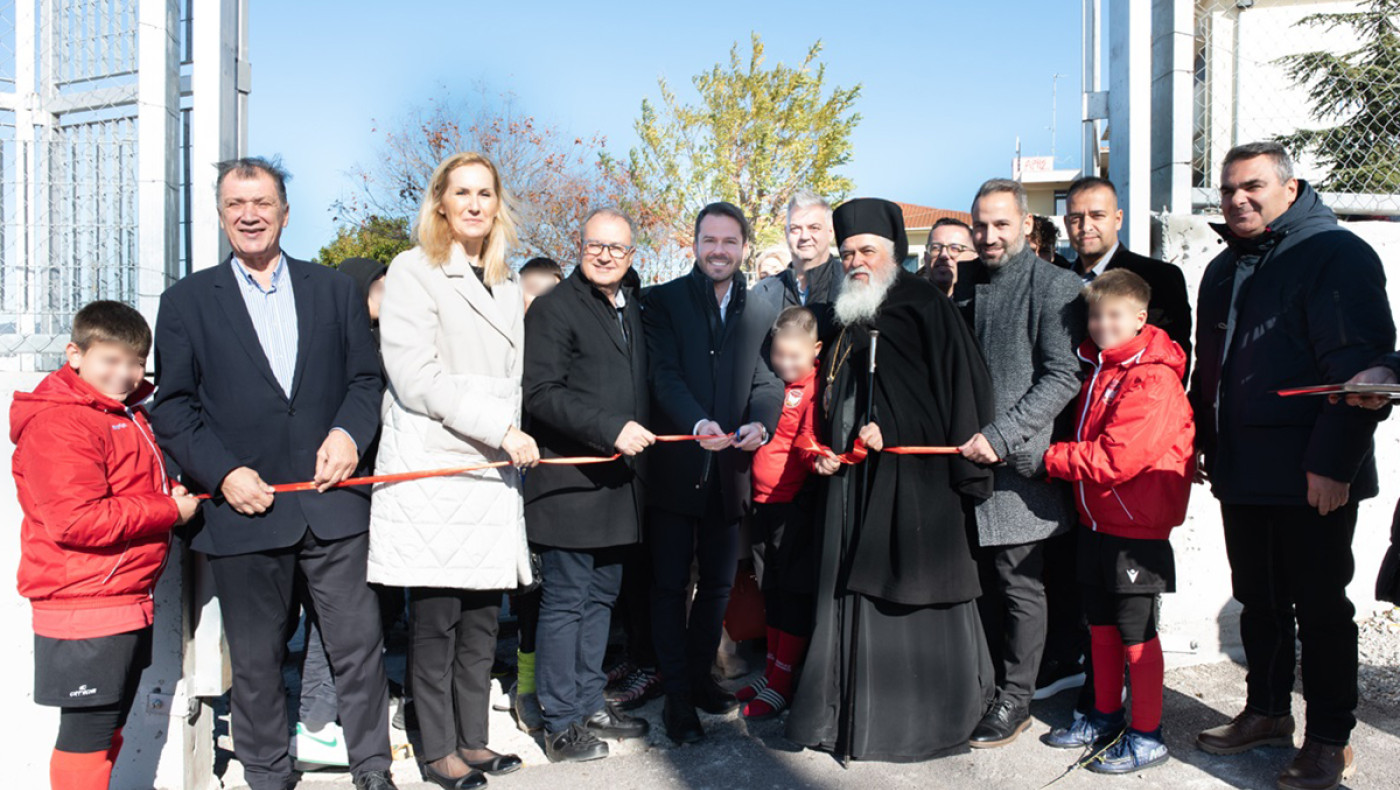 Εγκαινιάστηκε το νέο γήπεδο στην Πολίχνη