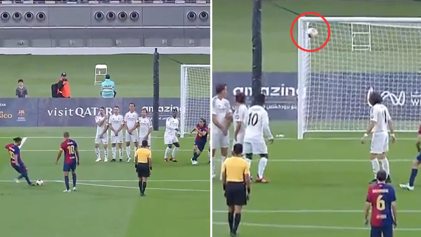 Ροναλντίνιο: Μαγική γκολάρα με φάουλ, γκρίζο μαλλί και αξέχαστη τέχνη