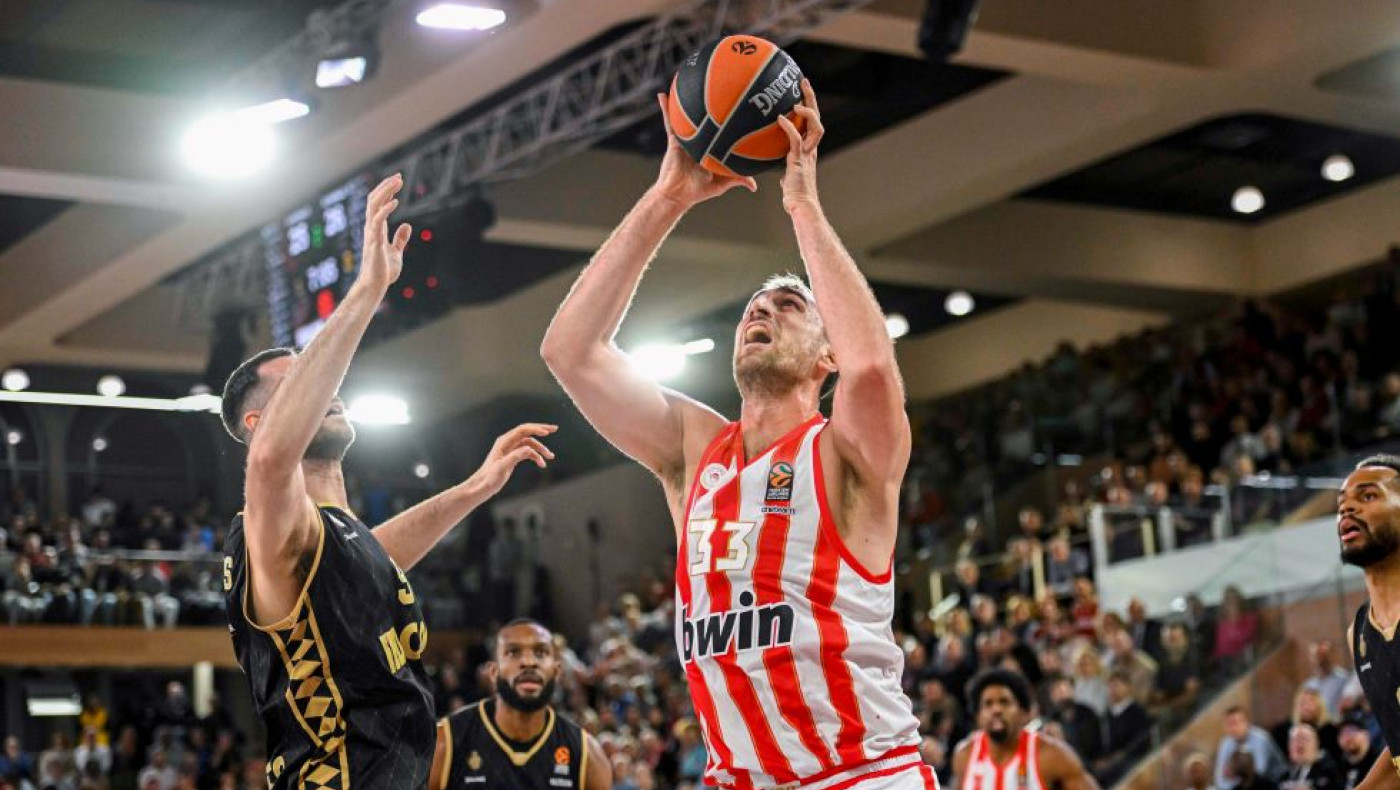 Μονακό-Ολυμπιακός: Σπουδαίο διπλό των «ερυθρολεύκων» κόντρα στον Σπανούλη