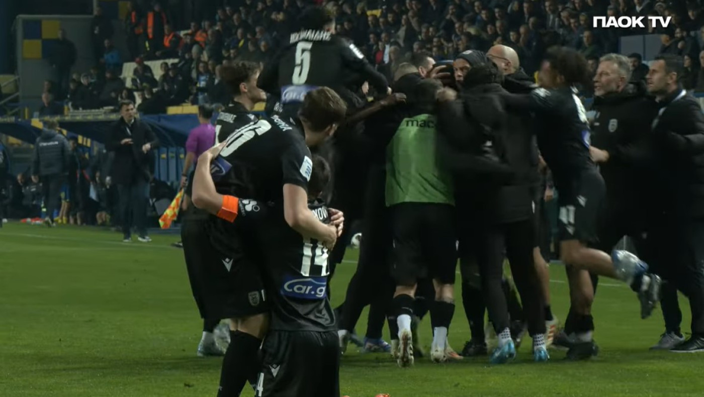 Παρακάμερα Παναιτωλικός-ΠΑΟΚ: Ο... διπλός πανηγυρισμός στο γκολ του Καμαρά