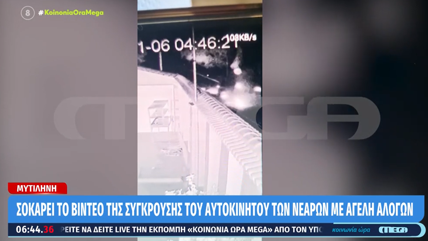 Μυτιλήνη: Νεκρός 19χρονος σε σοκαριστική σύγκρουση αυτοκινήτου με αγέλη αλόγων