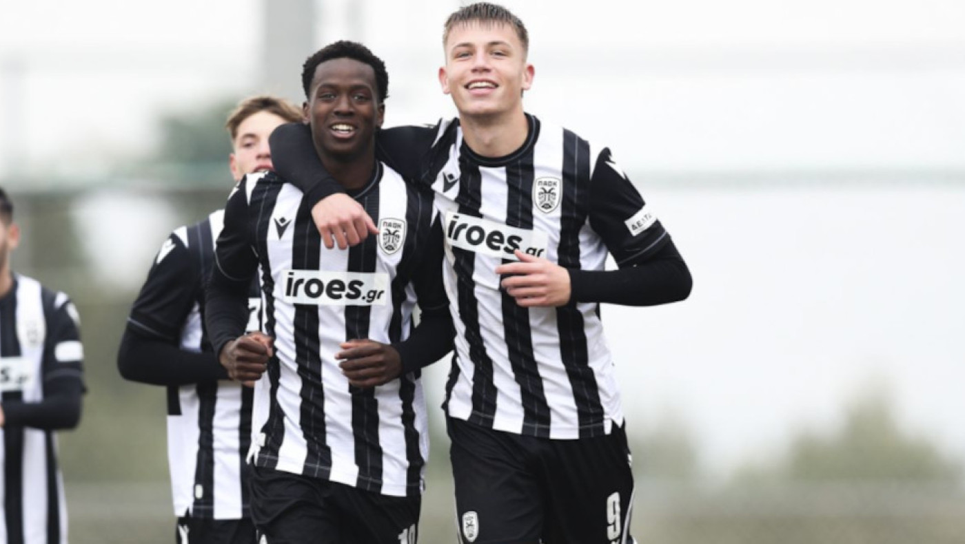 Ο ΠΑΟΚ Κ19 συνεχίζει αήττητος και πρώτος, με κορυφαίο τον Μύθου